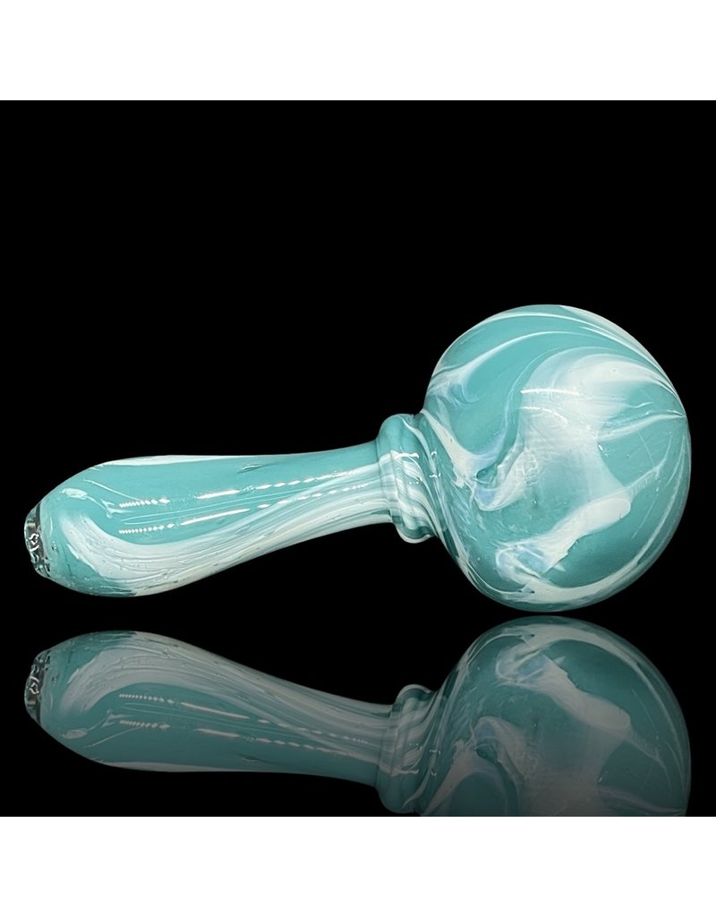 Glass by Jacs Blue Marble Blow In Maria Pipe from Glass by Jacs