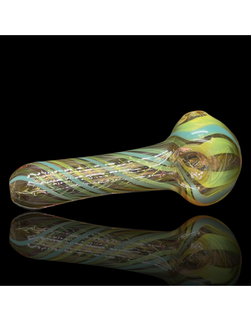 24k Blue Line Gold Fume Pipe by RG