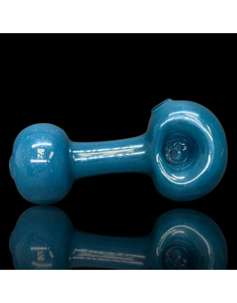 ISO Blue Frit Lollipop Pipe by Mike O Connor