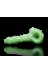 Koy Glass Mint Scroll Pipe by Koy Glass