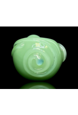 Koy Glass Mint Scroll Pipe by Koy Glass