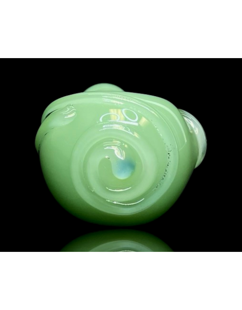 Koy Glass Mint Scroll Pipe by Koy Glass