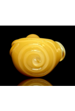 Koy Glass Butterscotch Decorated Pipe by Koy Glass