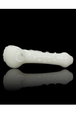 Koy Glass White Scroll Pipe by Koy Glass