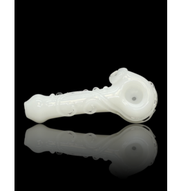 Koy Glass White Decorated Pipe