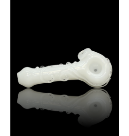 Koy Glass White Scroll Pipe