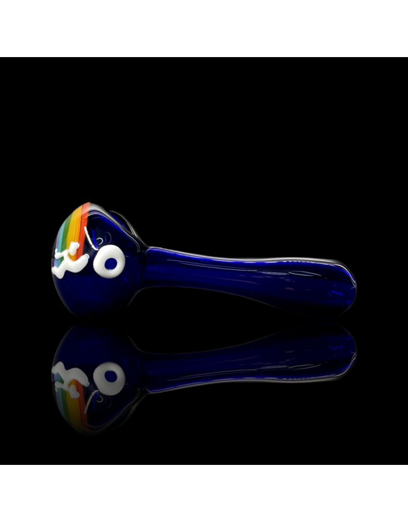 Jellyfish Glass Cobalt Big Love Rainbow Pipe by Jellyfish