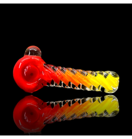 Jellyfish Glass Fire ISO Ribbed Frit Pipe