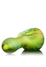 Kevin Engelmann Kevin Engelmann Sandblasted Mini Glass Spoon w/ Fume Wrap & Rake over Green