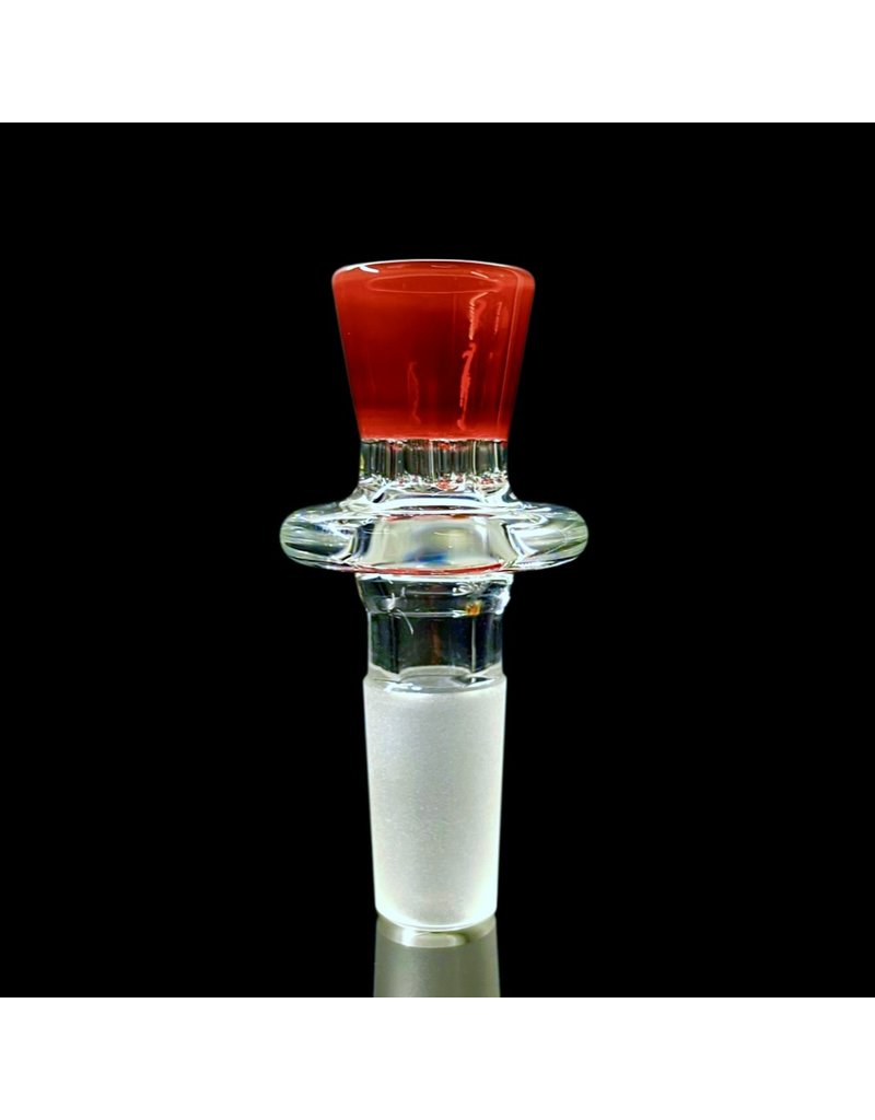 Red 14mm Honeycomb Screen Slide by Blazing Blue Glass