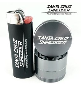 Santa Cruz Shredder SCS Sm 4 Piece Grinder Grey Santa Cruz Shredder