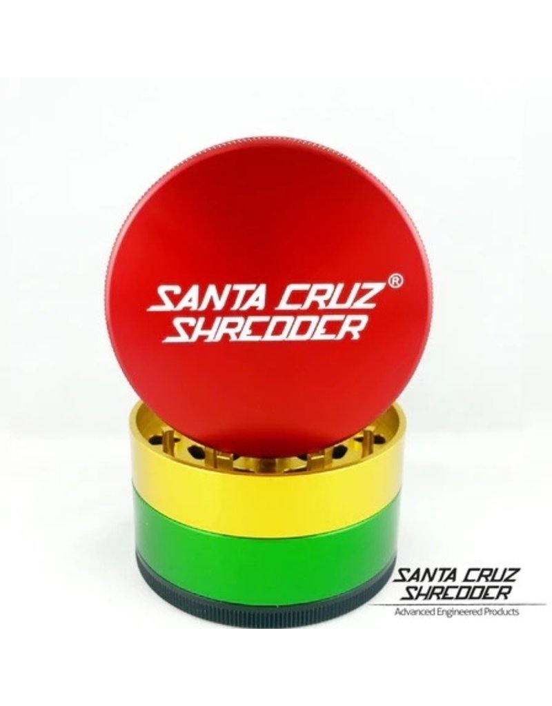 Santa Cruz Shredder SCS 4 Piece LARGE Rasta Grinder by Santa Cruz Shredder