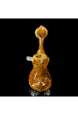 Rasta ISO Frit Upright Push Bubbler by Shayne Pavao