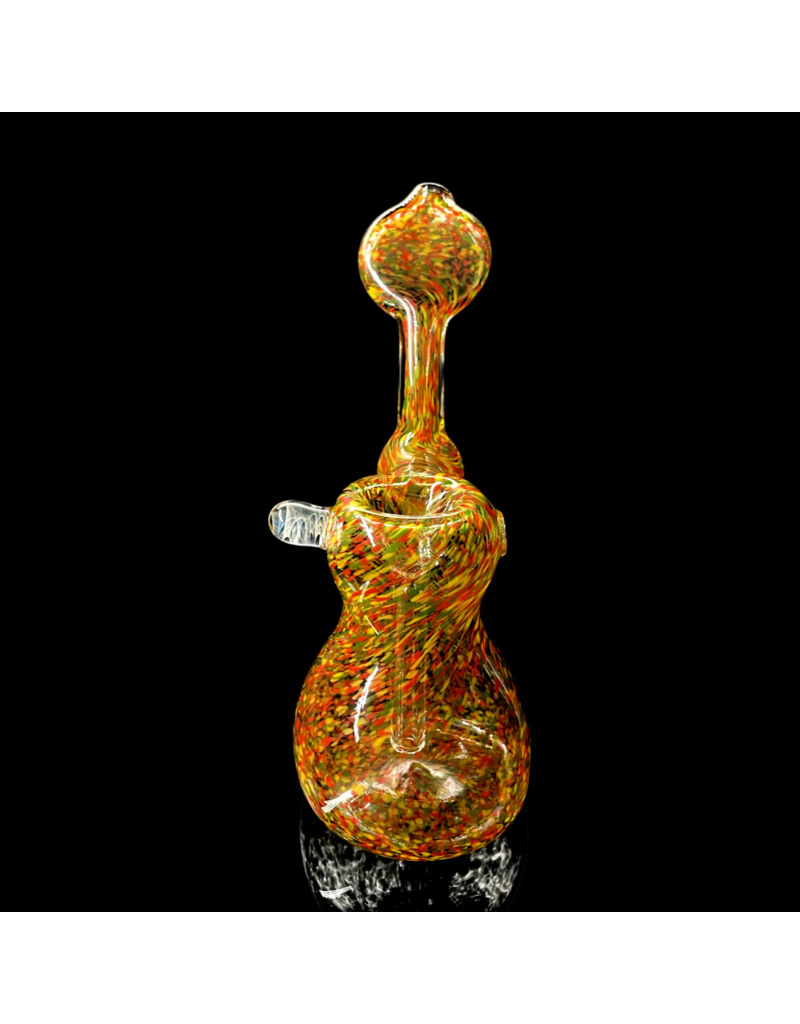 Rasta ISO Frit Upright Push Bubbler by Shayne Pavao