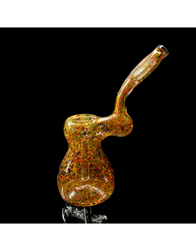 Rasta ISO Frit Upright Push Bubbler by Shayne Pavao