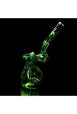 Green ISO Frit Upright Push Bubbler by Shayne Pavao