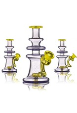 Snafu Snafu Glass Purple Lollipop/Test Lab Yellow Single Mini Dab Rig