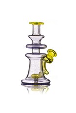 Snafu Snafu Glass Purple Lollipop/Test Lab Yellow Single Mini Dab Rig