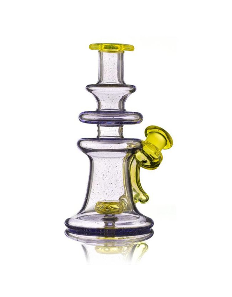 Snafu Snafu Glass Purple Lollipop/Test Lab Yellow Single Mini Dab Rig