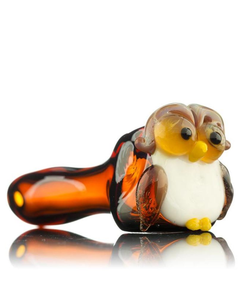 Tammy Baller Tammy Baller Owl Glass Spoon Hand Pipe