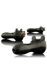 Tammy Baller Black Bear Glass Spoon Hand Pipe