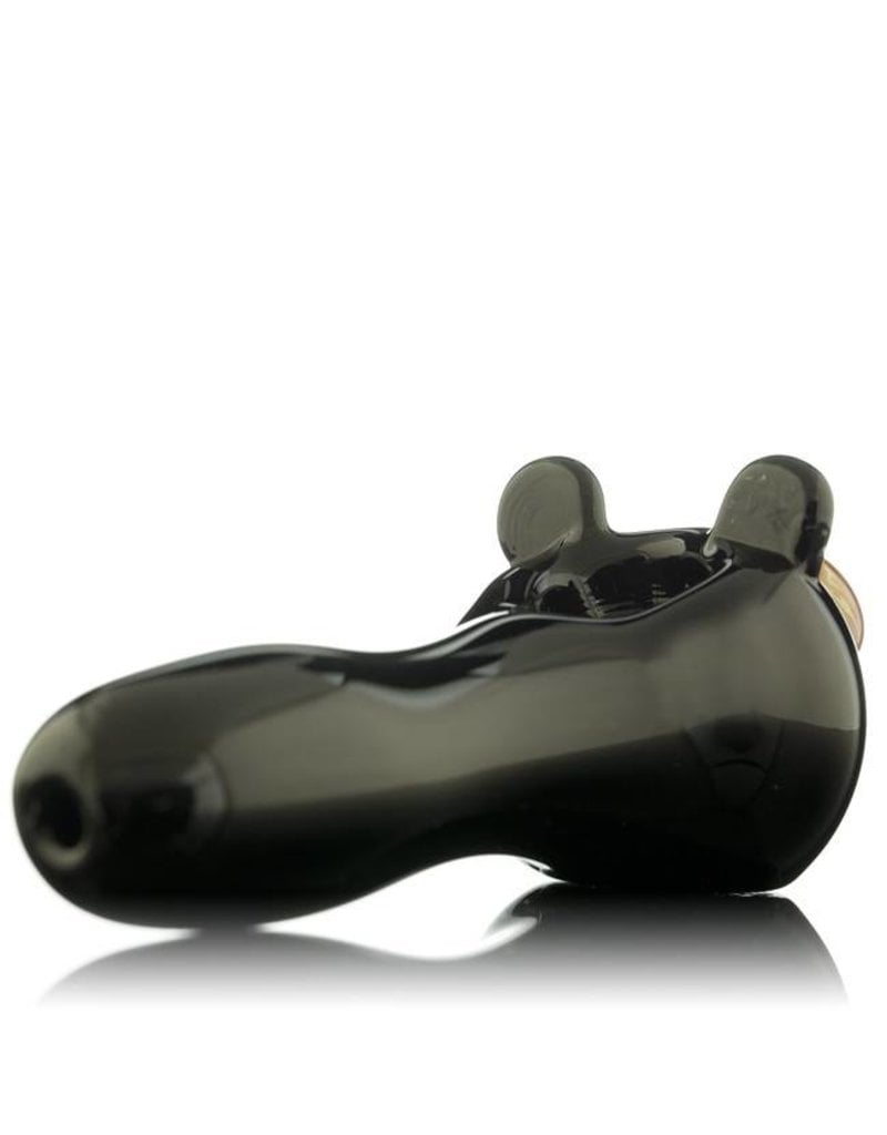 Tammy Baller Black Bear Glass Spoon Hand Pipe
