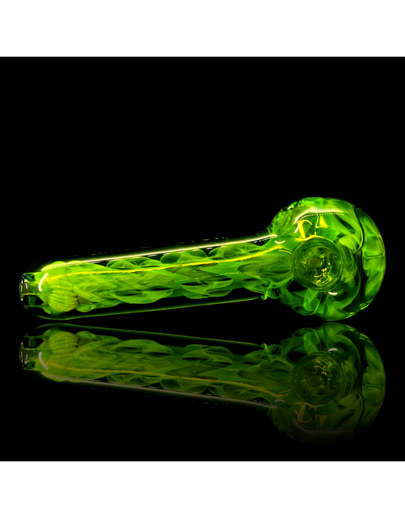 SOAK Large ISO Lime& Fume Pipe by SOAK Glass