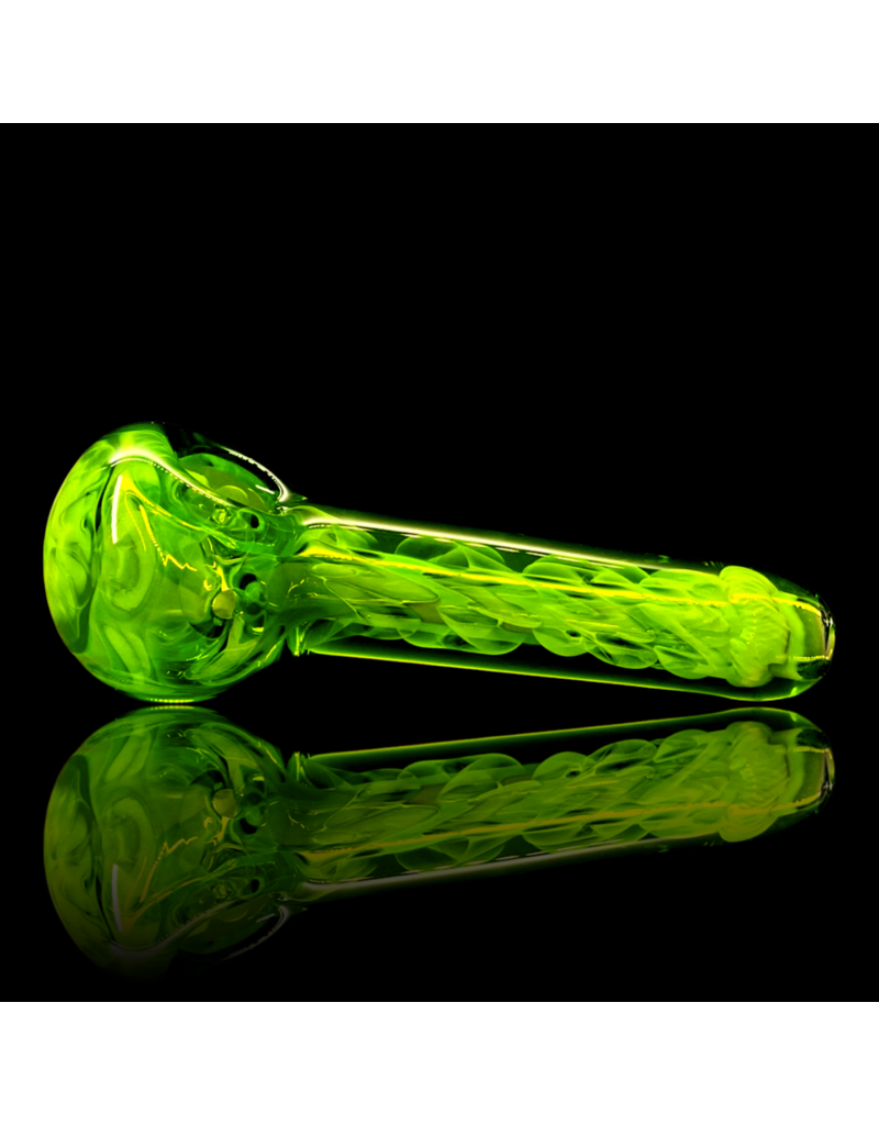 SOAK Large ISO Lime& Fume Pipe by SOAK Glass