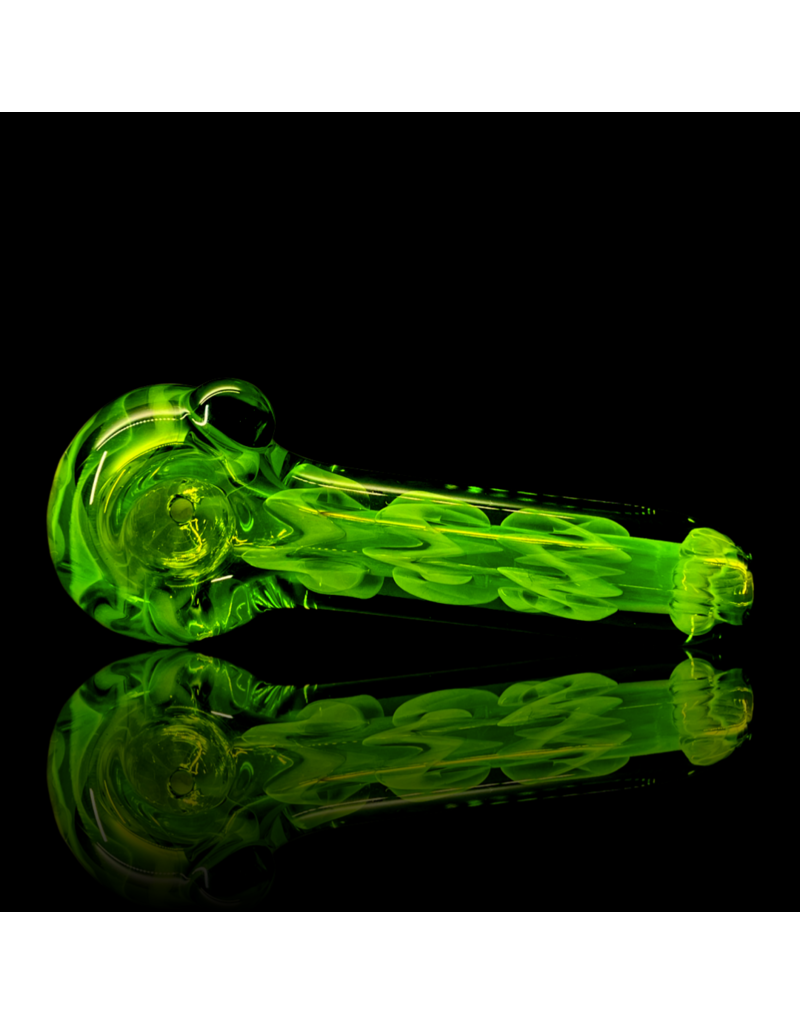 SOAK Medium ISO Lime & Fume Pipe by SOAK Glass