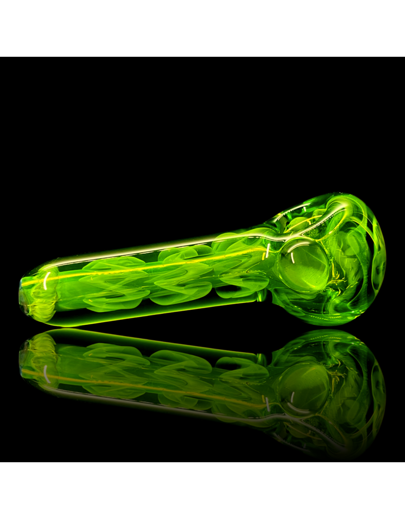 SOAK Medium ISO Lime & Fume Pipe by SOAK Glass