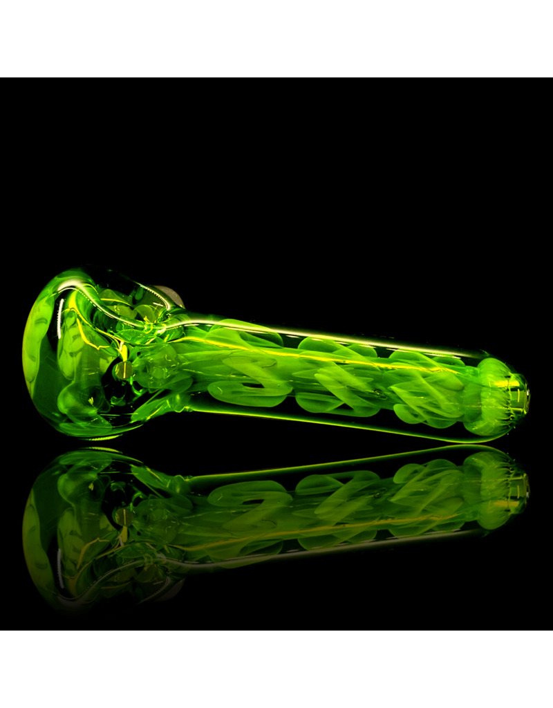 SOAK Medium ISO Lime & Fume Pipe by SOAK Glass