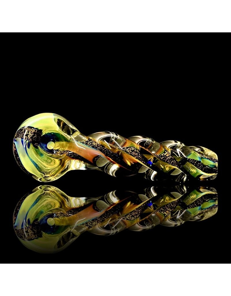 Medium Dichroic Color Twist Pipe (A) by Rainbow Gabe