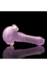 Koy Glass Koy Transparent Purp Blasted Decorated Pipe by Koy Glass/Witch DR