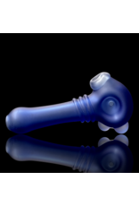 Koy Glass Koy Lt Cobalt Blasted Decorated Pipe by Koy Glass/Witch DR