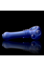 Koy Glass Koy Lt Cobalt Blasted Decorated Pipe by Koy Glass/Witch DR