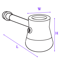 diagram showing how hammer bubbler was measured