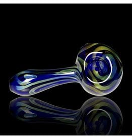 Glass by Jacs Cobalt Celtic Fume Tux Pipe