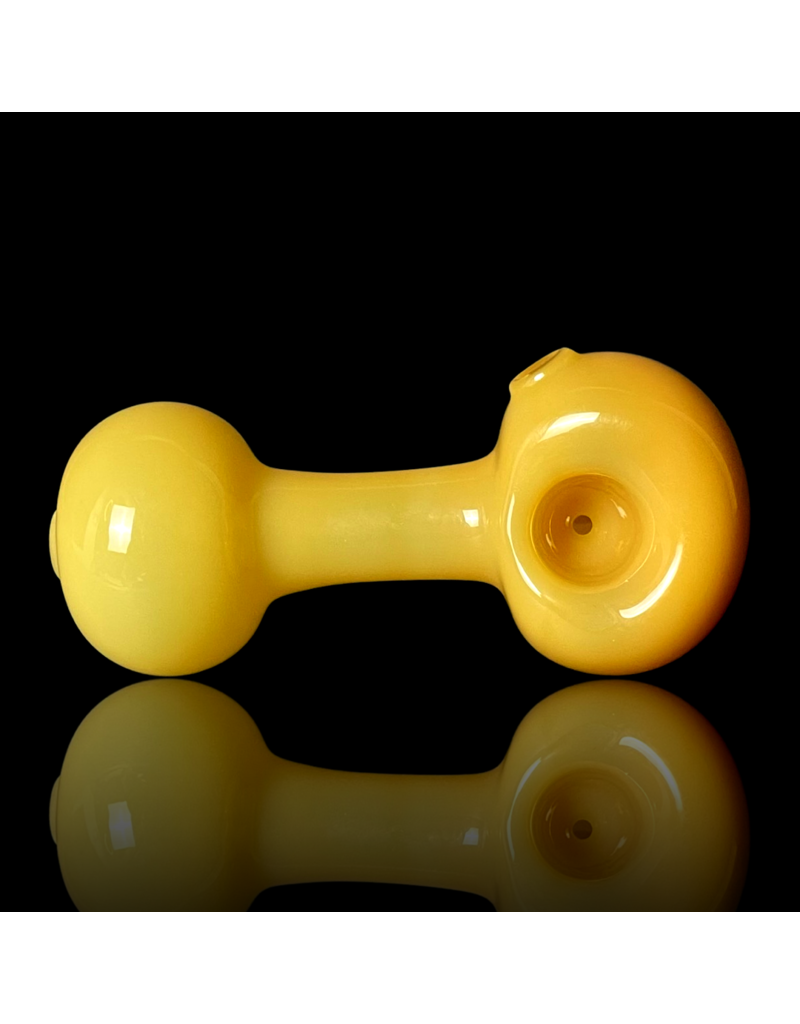 Mike O'Conner ISO Solid Butterscotch Frit Lollipop Pipe by Mike O'Conner