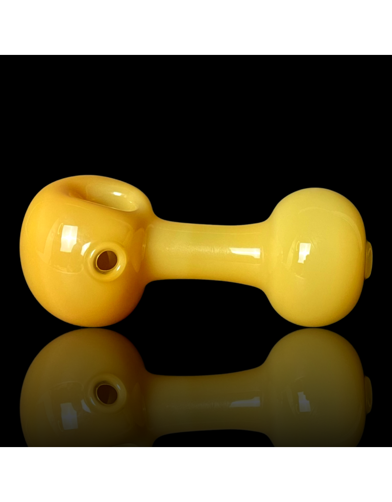 Mike O'Conner ISO Solid Butterscotch Frit Lollipop Pipe by Mike O'Conner