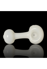 Mike O'Conner ISO Solid White Frit Lollipop Pipe by Mike O'Conner