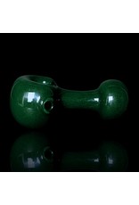ISO Solid Forest Green Frit Lollipop Pipe by Mike O'Conner