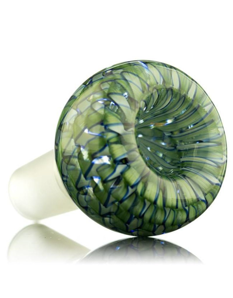 4 Glass Pipe Dry Unobtainium Swirl on GREEN by RG Glass - Witch DR