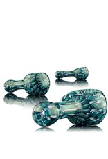 Keith Engelmann Keith Englemann Mini Spoon Hand Pipe with Aqua Ribbon Coil