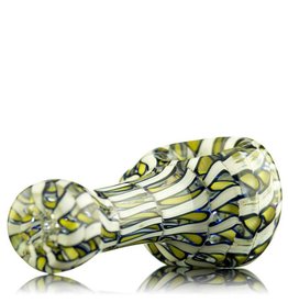 Keith Engelmann Keith Englemann Mini Spoon Hand Pipe with Yellow Ribbon Coil