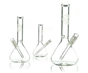 MINI CLEAR BEAKER BONG - Shop Cannabis Bongs Here