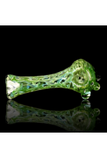 Jellyfish Glass Green & Fume Squiggle Pipe by Jellyfish