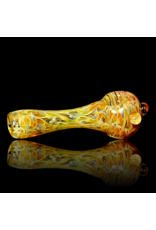 Jellyfish Glass Yellow & Fume Squiggle Pipe by Jellyfish