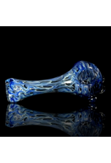 Jellyfish Glass Blue & Fume Squiggle Pipe by Jellyfish