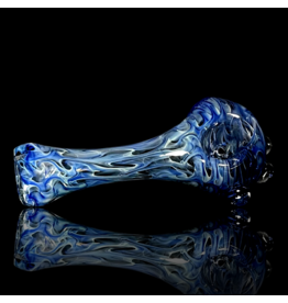 Jellyfish Glass Jellyfish Blue & Fume Squiggle Pipe