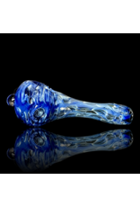 Jellyfish Glass Blue & Fume Squiggle Pipe by Jellyfish